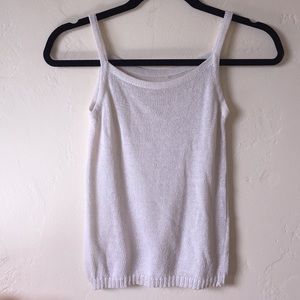 White sweater tank